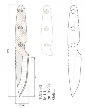 Чертежи ножей - крупная подборка